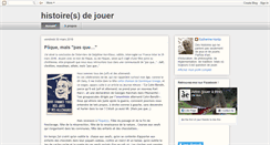 Desktop Screenshot of histoiresdejouer.blogspot.com