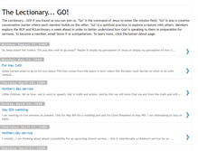 Tablet Screenshot of lectionarydiscussion.blogspot.com