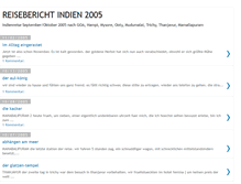 Tablet Screenshot of indienreise0905.blogspot.com