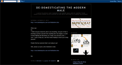 Desktop Screenshot of dedomestication.blogspot.com