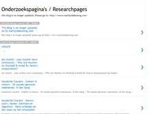 Tablet Screenshot of onderzoekspaginas.blogspot.com