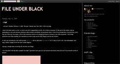 Desktop Screenshot of fileunderblack.blogspot.com