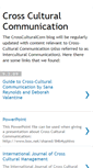 Mobile Screenshot of crossculturalcom.blogspot.com