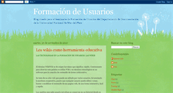 Desktop Screenshot of formaciondeusuario.blogspot.com