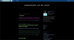 Desktop Screenshot of comunidadeluzdejesus.blogspot.com