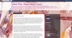 Desktop Screenshot of missplazamusic.blogspot.com