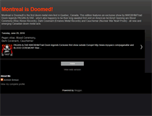 Tablet Screenshot of montrealisdoomed.blogspot.com