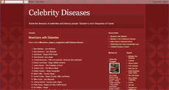 Desktop Screenshot of celebrity-diseases.blogspot.com