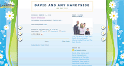 Desktop Screenshot of davidandamyhandyside.blogspot.com