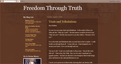 Desktop Screenshot of freethroughtruth.blogspot.com