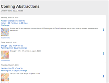 Tablet Screenshot of comingabstractions.blogspot.com