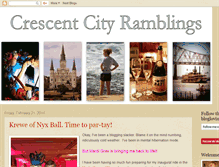 Tablet Screenshot of crescentcityramblings.blogspot.com