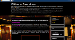 Desktop Screenshot of elcineencasa-lima.blogspot.com