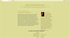 Desktop Screenshot of espacioabiertodos.blogspot.com