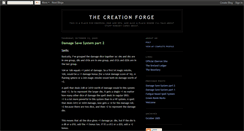 Desktop Screenshot of creationforge.blogspot.com