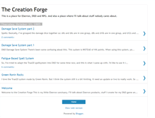 Tablet Screenshot of creationforge.blogspot.com