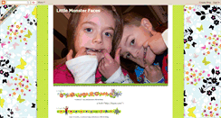 Desktop Screenshot of littlemonsterfaces.blogspot.com