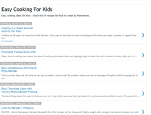 Tablet Screenshot of easycookingforkids.blogspot.com