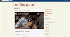 Desktop Screenshot of leonbloyguitar.blogspot.com