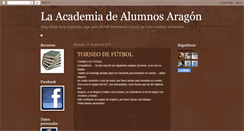 Desktop Screenshot of academia-aragon.blogspot.com