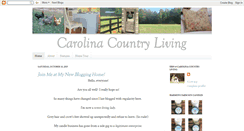 Desktop Screenshot of carolinacountryliving.blogspot.com