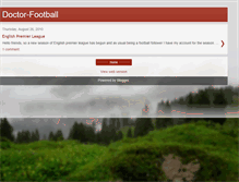 Tablet Screenshot of doctor-football.blogspot.com