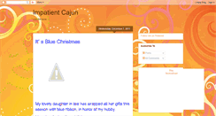 Desktop Screenshot of impatientcajun.blogspot.com