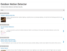 Tablet Screenshot of outdoormotiondetector.blogspot.com