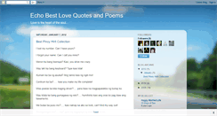 Desktop Screenshot of echobestlovequotes.blogspot.com