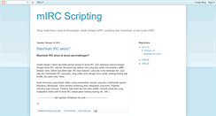 Desktop Screenshot of kumpulan-script-mirc.blogspot.com