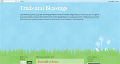Desktop Screenshot of facingtrialsandfindingblessings.blogspot.com