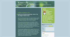 Desktop Screenshot of mywater4life.blogspot.com