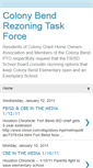 Mobile Screenshot of colonybendrezoning.blogspot.com