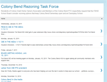 Tablet Screenshot of colonybendrezoning.blogspot.com