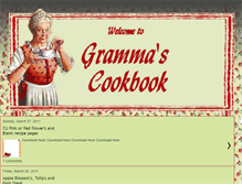 Tablet Screenshot of grammascookbook.blogspot.com