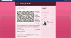 Desktop Screenshot of elblogdejechu.blogspot.com