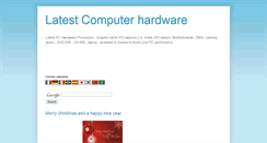 Desktop Screenshot of latestpcperipheral.blogspot.com