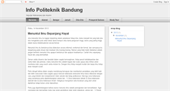 Desktop Screenshot of infopolban.blogspot.com