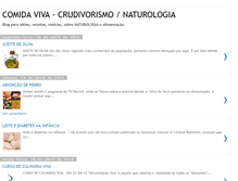 Tablet Screenshot of comidavivanaturologia.blogspot.com