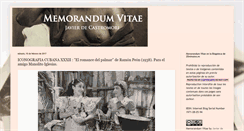 Desktop Screenshot of memorandumvitae.blogspot.com