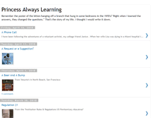 Tablet Screenshot of princessalwayslearning.blogspot.com