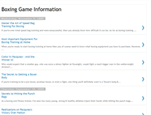 Tablet Screenshot of boxing-game-info.blogspot.com