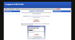 Desktop Screenshot of langganan-artikel-gratis.blogspot.com
