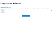 Tablet Screenshot of langganan-artikel-gratis.blogspot.com