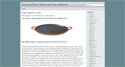 Desktop Screenshot of mario-batali-cast-iron-cookware.blogspot.com