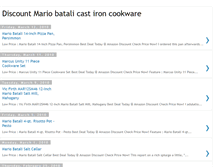 Tablet Screenshot of mario-batali-cast-iron-cookware.blogspot.com