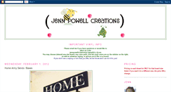 Desktop Screenshot of jennpowellcreations.blogspot.com