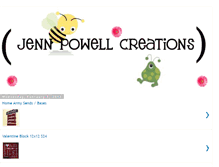 Tablet Screenshot of jennpowellcreations.blogspot.com