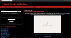 Desktop Screenshot of movietraileroftheday.blogspot.com