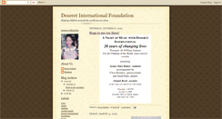 Desktop Screenshot of deseretinternational.blogspot.com